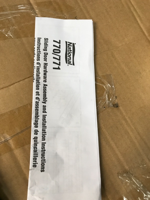 Photo 1 of National Hardware N343-129 by-Passing Door Hardware, 60", Galvanized, 5 Foot 60 Inch National Packaging