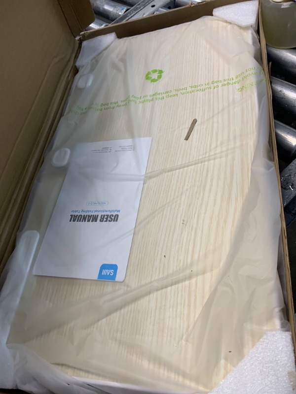 Photo 1 of Laptop Desk for Bed, SAIJI Lap Desks Bed Trays for Eating Writing, Adjustable Computer Laptop Stand, Foldable Lap Table in Sofa and Couch?23.6 x 13Teak Teak ?23.6 x 13 In