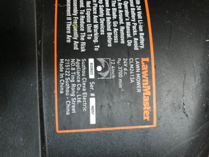 Photo 15 of **USED, TEAR & WEAR, FOR PARTS**LawnMaster 20VMWGT 24V Max 13-inch Lawn Mower and Grass Trimmer 10-inch Combo with 2x4.0Ah Batteries and Charger
