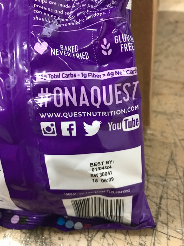 Photo 1 of 12 Count Variety Quest Chips Loaded Taco. BEST BY 01/04/2024