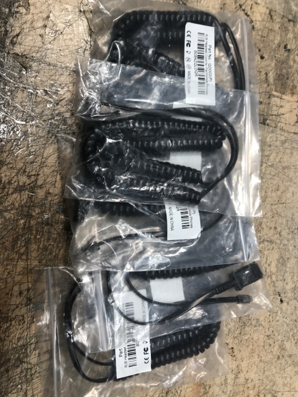 Photo 2 of bundle of 5---Yexatel Office Telephone Heasdet Cable with Quick Disconnect for Avaya Desk Phone Telephone IP Phone RJ9 for Plantronics Phone