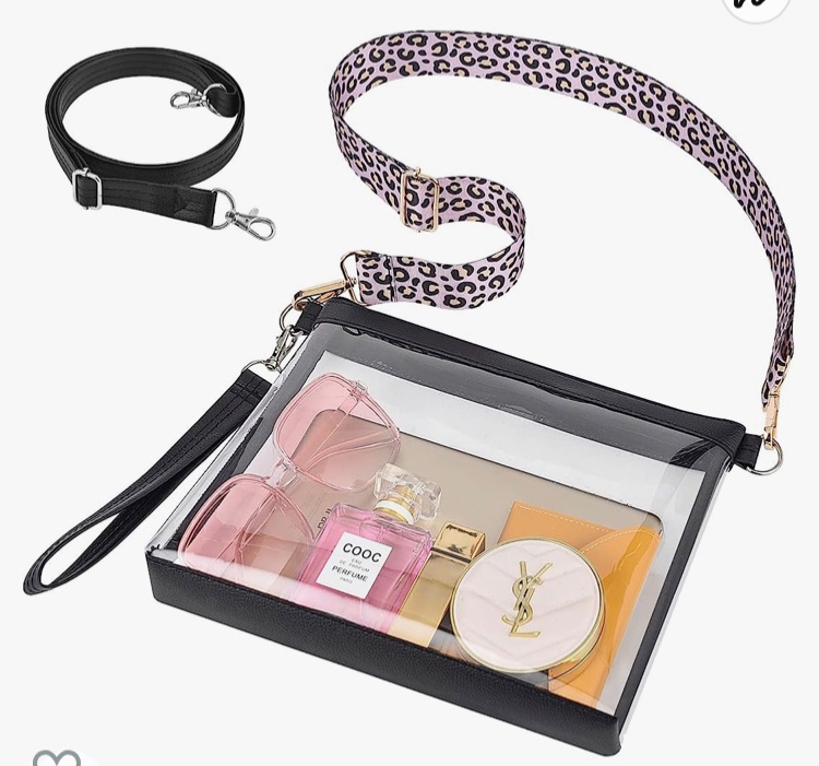 Photo 1 of clear crossbody bag CLEAR PURSE FOR A WOMEN CLEAR BAG STADIUM APPROVED FOR SPORT CONCERT GAMES