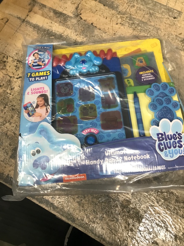 Photo 2 of Blue’s Clues & You! Ultimate Handy Dandy Notebook, Interactive Kids Toy with Lights and Sounds, Blue's Clues Game, by Just Play