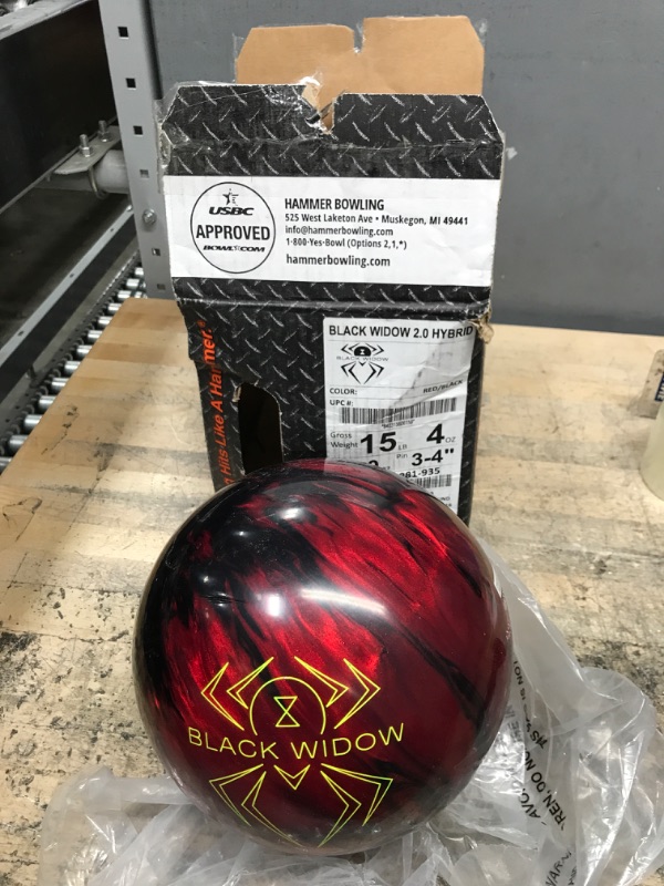 Photo 2 of 
Hammer Black Widow 2.0 Hybrid Bowling Ball