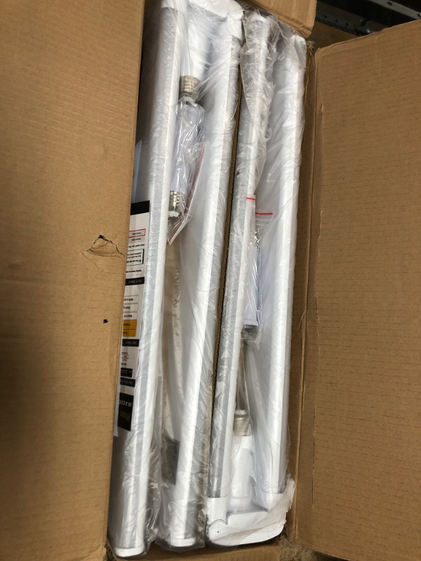Photo 1 of 4 Pack 4FT LED Shop Light, Linkable Utility Shop Lights, 42W, 5000K Daylight White Shop Light for Garages, Workshops,Hanging or FlushMount, Power Cord W/ Built-in ON/Off Switch, ETL