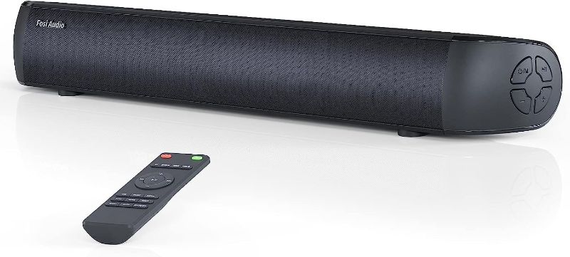 Photo 4 of Fosi Audio A3 Small Sound Bars for TV, Mini Soundbar Speaker, 18" Bluetooth Speakers for Projector with HDMI ARC, Optical, AUX, USB Connection
