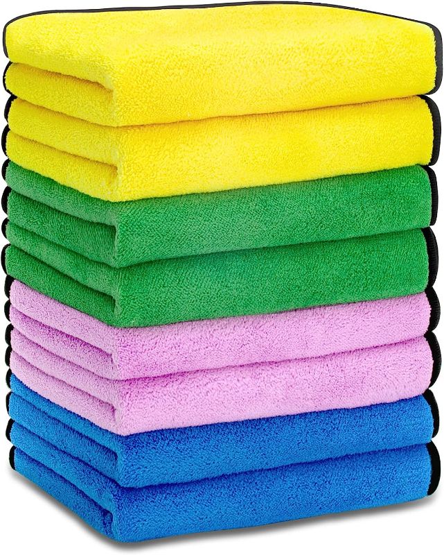 Photo 1 of 
Microfiber Towels for Cars - Car Cleaning Cloths Ultra Absorbent & Soft | Microfibre Cloth for Car Moto Cleaning Detailing Polishing Drying, Multi-Color(15.8X 11.8iInch/8Pack)
1 PACK PACIFIC PPE SMALL GLOVES PINK