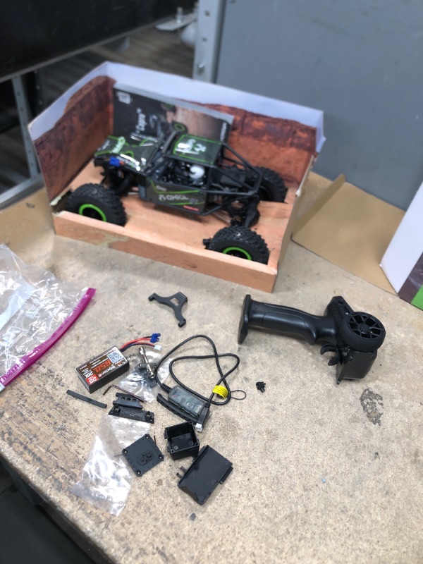 Photo 2 of Axial RC Crawler 1/18 UTB18 Capra 4 Wheel Drive Unlimited Trail Buggy RTR (Battery and Charger Included) Black, AXI01002T1 Black/Green