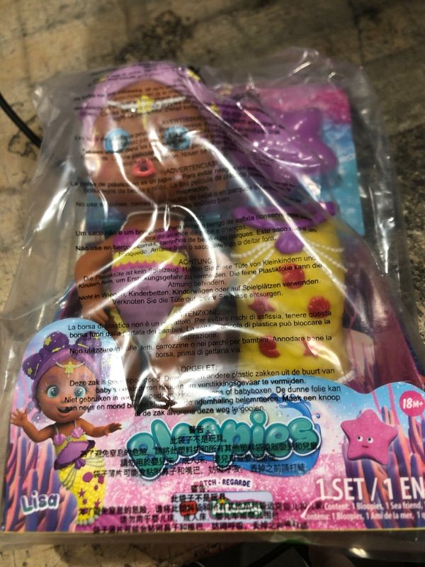 Photo 1 of Bloopies Mermaids Magic Tail Lisa - Water Toy with Removable Yellow and Pink Mermaid Tail, for Girls and Kids 18M and up