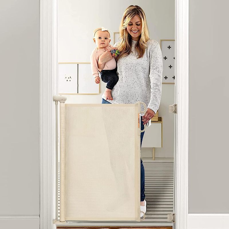 Photo 1 of 
Momcozy Retractable Baby Gate, 33" Tall, Extends up to 55" Wide, Child Safety Baby Gates for Stairs, Doorways, Hallways, Indoor, Outdoor