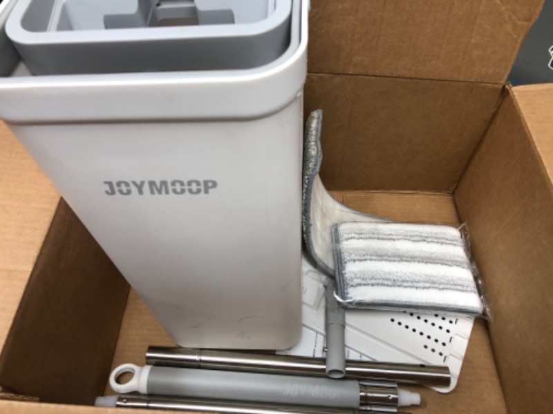 Photo 1 of 
JOYMOOP Mop and Bucket with Wringer Set, Flat Floor Mop and Bucket, Mop for Floor Cleaning