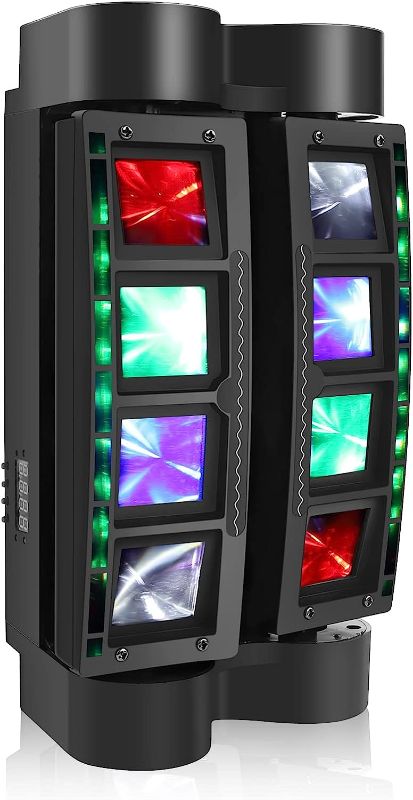 Photo 1 of  Moving Head Light with 8x10W RGBW LEDs Beam DJ Lights and 2 Pixel Light Strips,