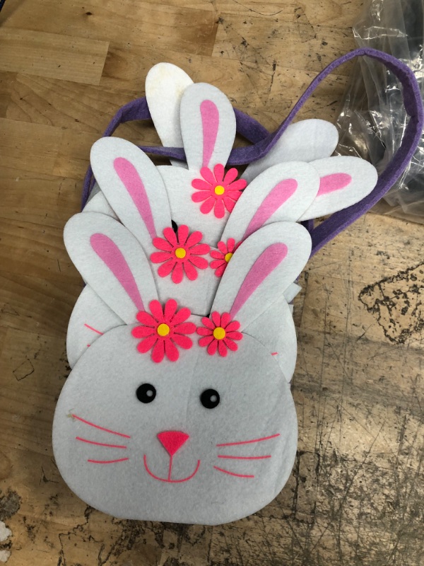 Photo 1 of 6 Pack Easter Bunny Felt Basket
