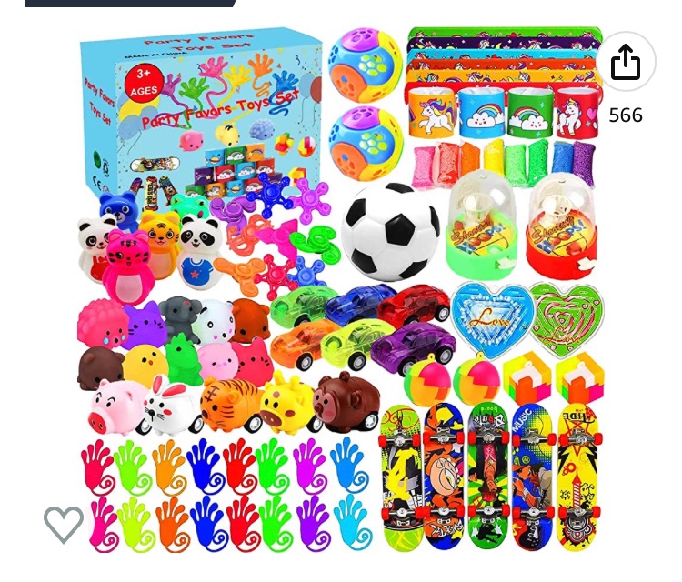 Photo 1 of 2 Pack******Beilunt 50 Pcs Party Favors for Kids Toy Assortment Bundle,Classroom Rewards,Carnival Prizes,Pinata Filler,Goodie Bag Christmas Stocking Stuffers Toys,Treasure Box Birthday Gift for Boy Girl