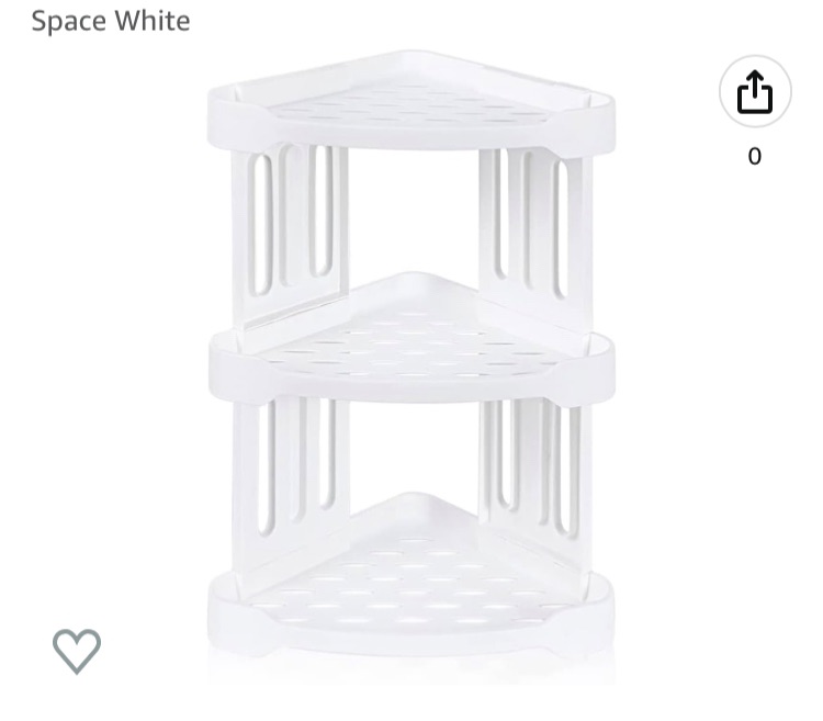 Photo 1 of 2 Pack***YAR HOME Small 3 Tier Shower Caddy Organizer Shelf Rack Corner Standing 11.93 x 8.98 x 14.96 Inches Shower Stands for Inside Shower Bathroom Bathtub Kitchen Small Space White