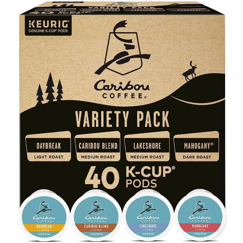 Photo 1 of *MISSING CUPS** Keurig Caribou Coffee Favorites Variety Pack, Single-Serve Coffee K-Cup Pods Sampler, 40 Count best by 7/7/23
