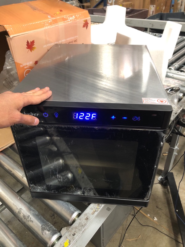 Photo 2 of Dehyber Upgraded Dehydrators for Food and Jerky(67 Recipes),8 Stainless Steel Trays Dryer Machine with 24H Adjustable Timer and Temperature Control,Dehydrator for Meat Beef Herb Fruit Vegetable Nut Dog Treats-Overheating Protection 700W 8 trays (silver) T