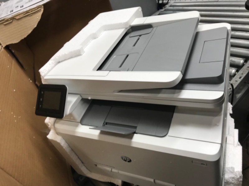 Photo 1 of HP Color LaserJet Pro M283fdw Wireless All-in-One Laser Printer, Remote Mobile Print, Scan & Copy, Duplex Printing, Works with Alexa (7KW75A), White
