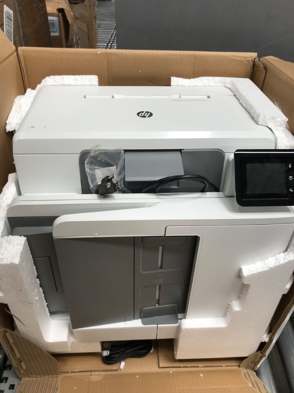 Photo 2 of HP Color LaserJet Pro M283fdw Wireless All-in-One Laser Printer, Remote Mobile Print, Scan & Copy, Duplex Printing, Works with Alexa (7KW75A), White
