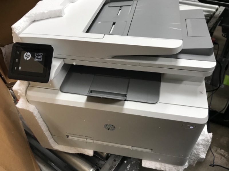 Photo 4 of HP Color LaserJet Pro M283fdw Wireless All-in-One Laser Printer, Remote Mobile Print, Scan & Copy, Duplex Printing, Works with Alexa (7KW75A), White
