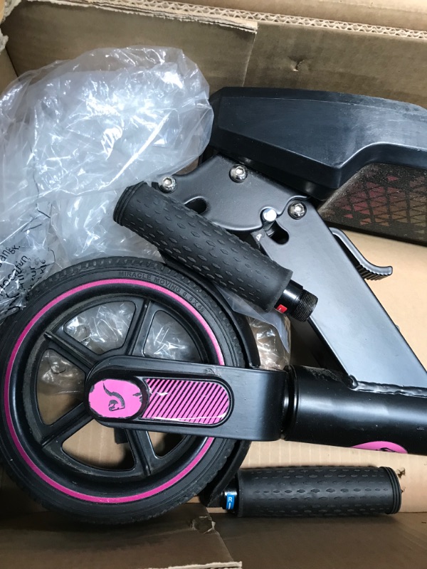 Photo 6 of damaged* EVERCROSS EV06C Electric Scooter, Foldable Electric Scooter for Kids Ages 6-12, Up to 9.3 MPH & 5 Miles, LED Display, Colorful LED Lights, Lightweight Kids Electric Scooter
