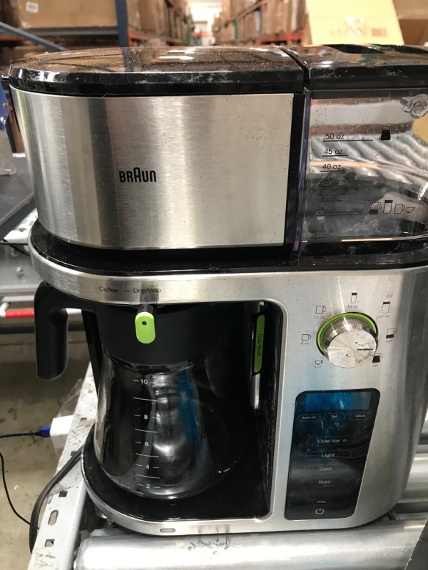 Photo 5 of **USED**
Braun MultiServe Coffee Machine 7 Programmable Brew Sizes / 3 Strengths + Iced Coffee, Glass Carafe (10-Cup), Stainless Steel, KF9070S MultiServe Machine