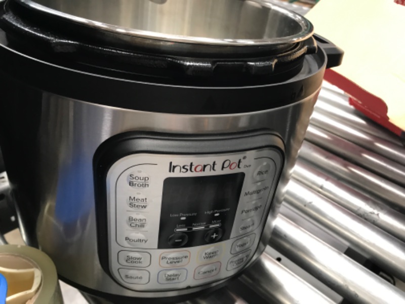 Photo 4 of **USED**
Instant Pot Duo 7-in-1 Electric Pressure Cooker, Slow Cooker, Rice Cooker, Steamer, Sauté, Yogurt Maker, Warmer & Sterilizer, Includes App With Over 800 Recipes, Stainless Steel, 8 Quart 8QT Duo