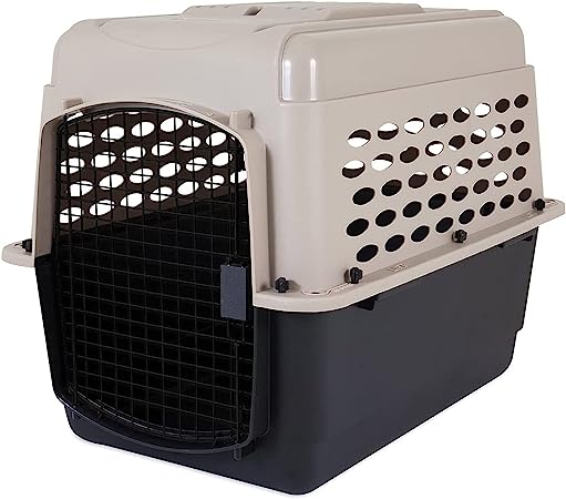 Photo 1 of **MISSING PARTS**
 Dog Kennel 32", Taupe & Black, Portable Dog Crate for Pets 30-50lbs