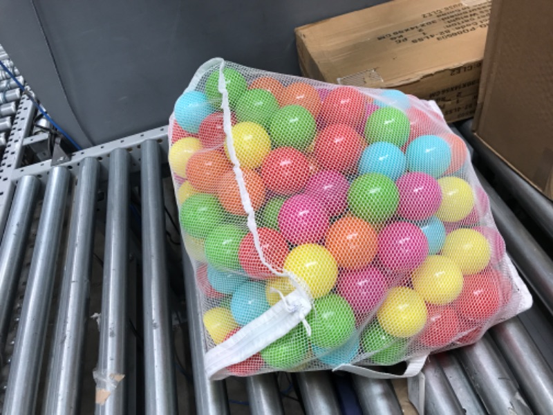 Photo 1 of BalanceFrom 2.3-Inch Phthalate Free BPA Free Non-Toxic Crush Proof Play Balls Pit Balls- 6 Bright Colors in Reusable and Durable Storage Mesh Bag with
