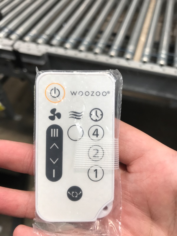 Photo 1 of IRIS USA WOOZOO Oscillating Fan, Vortex Fan, Remote Equipped 4-in-1 Fan w/ Timer/ Multi Oscillation/ Air Circulator/ 5 Speed Settings, 82ft Max Air Distance, Medium, White White Medium AC Motor