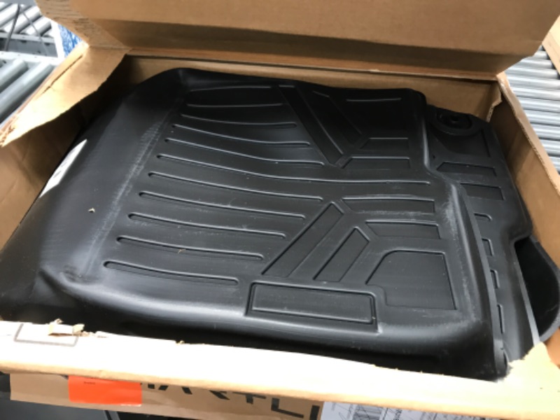 Photo 2 of SMARTLINER Floor Mats 2 Row Liner Set Black for 2017-2022 Ford F-250/F-350 Super Duty SuperCab with 1st Row Bucket Seats