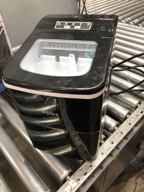 Photo 1 of Countertop Ice Maker Machine, Portable Ice Makers Countertop, Make 26 lbs ice in 24 hrs,Ice Cube Ready in 6-8 Mins with Ice Scoop and Basket
