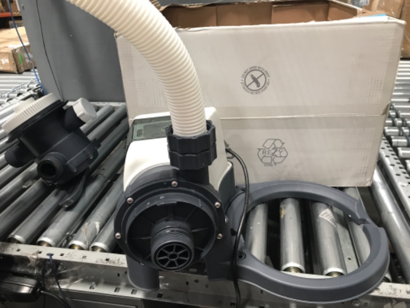 Photo 4 of ***TESTED/ POWERS ON***INTEX 26645EG SX2100 Krystal Clear Sand Filter Pump for Above Ground Pools, 12in & GAME 4560 40mm to 1 1/2 Inch Conversion Kit (For Intex & Bestway Pools) 12in Sand Filter Pump + Conversion Kit