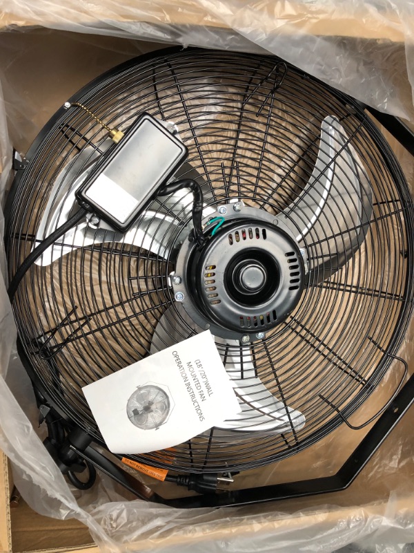 Photo 2 of 18"/20" Wall Mounted Fan, Black