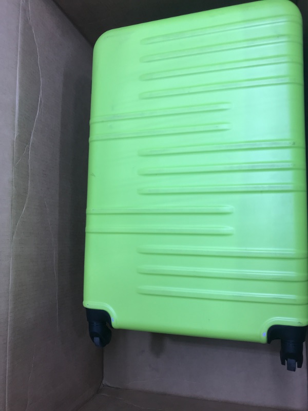 Photo 4 of 3 Piece Luggage Set Expandable (Only 24" & 28"), Hard Suitcase Set with Spinner Wheels and TSA Lock, Travel Luggage Set (Green Lime) 3 Piece Set(expandable) Green Lime