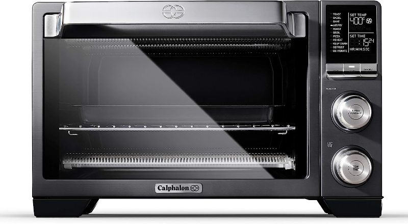 Photo 1 of Calphalon Air Fryer Oven, 11-in-1 Toaster Oven Air Fryer Combo, 26.4 QT/25 L, Fits 12" Pizza, Stainless Steel
