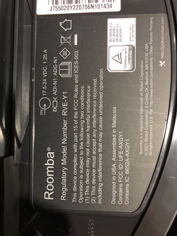 Photo 8 of **SEE NOTES**
iRobot Roomba j7+ (7550) Self-Emptying Robot Vacuum – Identifies and avoids obstacles like pet waste & cords, Graphite