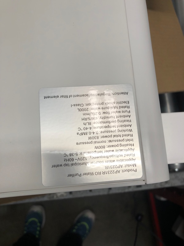 Photo 2 of **EXTENSIVLY USED** Reinmoson 8 Stage Countertop Reverse Osmosis System 4 Water Temperature Modes, NSF Certified TDS Reduction, 4:1 Pure 