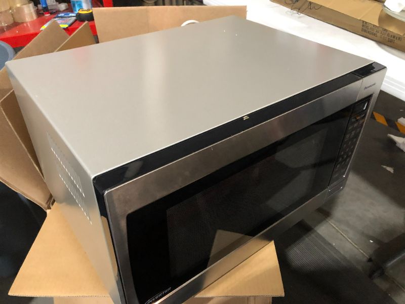 Photo 4 of **NON-FUNCTIONAL, ERROR CODE  H98, PARTS ONLY** Panasonic Microwave Oven NN-SN966S Stainless Steel Countertop/Built-In with Inverter Technology and Genius Sensor, 2.2 Cubic Foot, 1250W Inverter Keypad