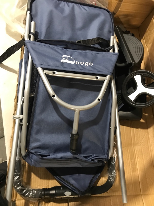 Photo 1 of (USED) PET STROLLER Deep Blue and Black 