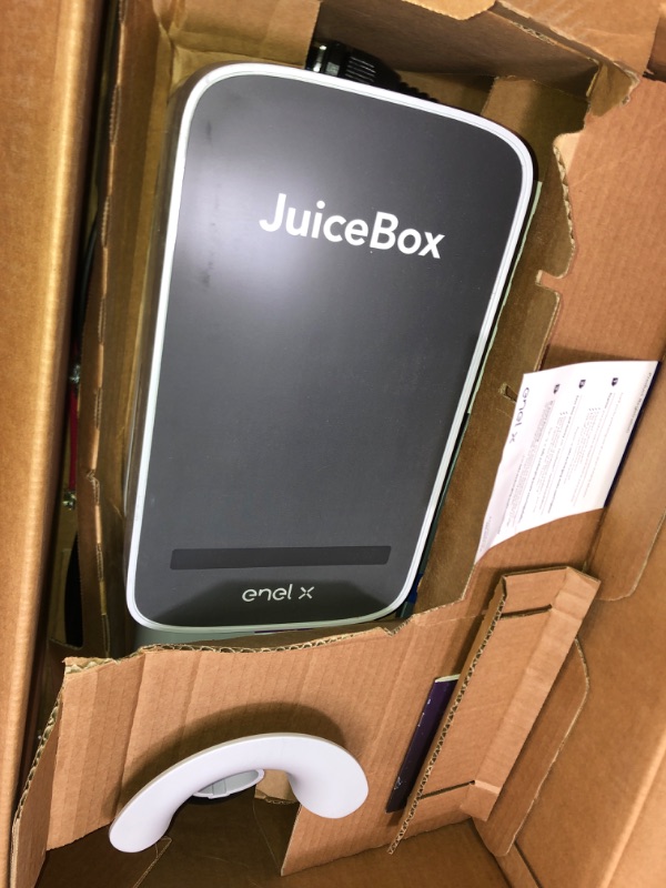 Photo 3 of JuiceBox 32 Smart Electric Vehicle (EV) Charging Station with WiFi - 32 amp Level 2 EVSE, 25-ft Cable, UL & Energy Star Certified, Indoor/Outdoor (Hardwired Install, Gray)… 32 Amp 6-50 Plug