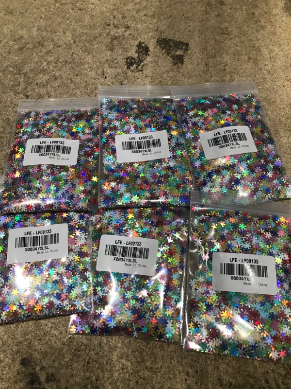 Photo 1 of 6 ITEMS Snowflake Sequins and Spangles BUNDLE