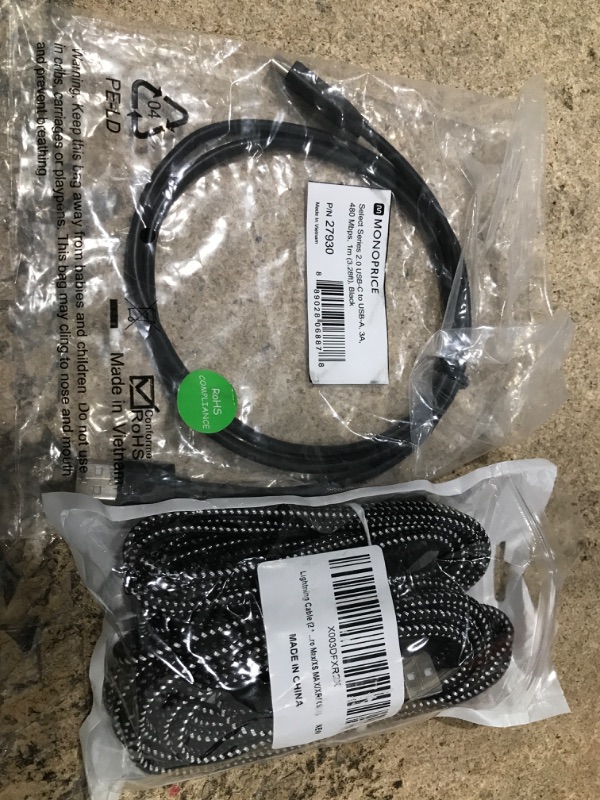 Photo 1 of 2 ITEMS CABLE BUNDLE