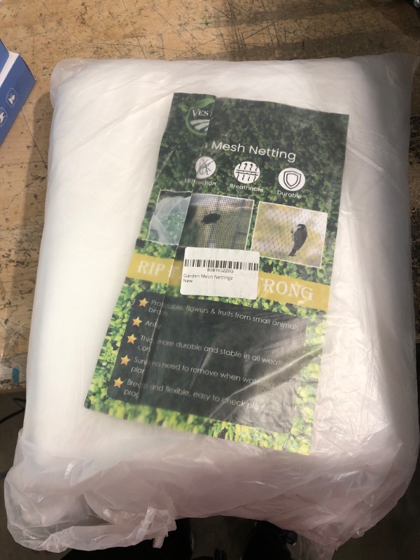 Photo 1 of Vestor Ent Garden Mesh Nettingz, Rip Resistance 10FTX33FT Plant Cover - Net Ultra Fine Mesh Protection Netting for Vegetable Plants Fruits Flowers Crops Greenhouse Row Cover, White