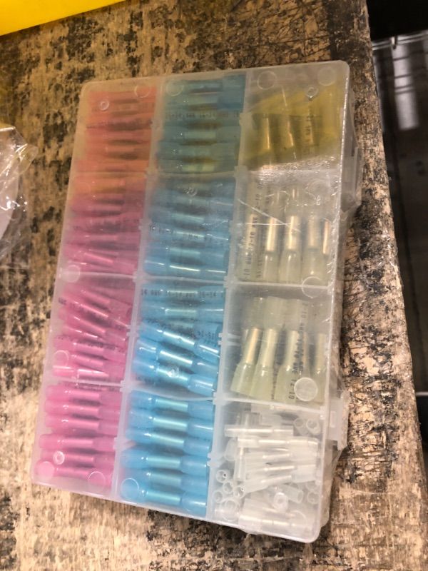 Photo 1 of 350pcs Terminals Heat Shrink Butt Connectors Kit innhom Butt Splice Marine Electrical Wire Connectors Waterproof Automotive Wire Crimp Terminals