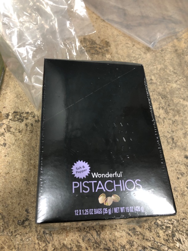 Photo 1 of Wonderful Pistachios, Salt and Pepper Flavored Nuts, 1.25 Ounce (Pack of 12)