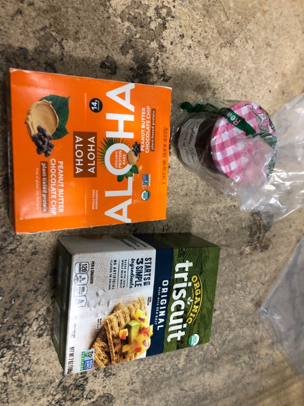 Photo 8 of BUNDLE OF 3 - ALOHA Organic Plant Based Protein Bars EXPIRE AUG 23 22  - Organic TRISCUIT Crackers, Original Flavor, 1 Box (7 oz.), 7 Ounce EXPIRE MAY 21 23 - JAM