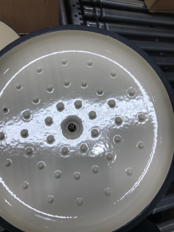 Photo 1 of Amazon Basics Enameled Cast Iron Covered Dutch Oven, 6-Quart, White White 6-Quart