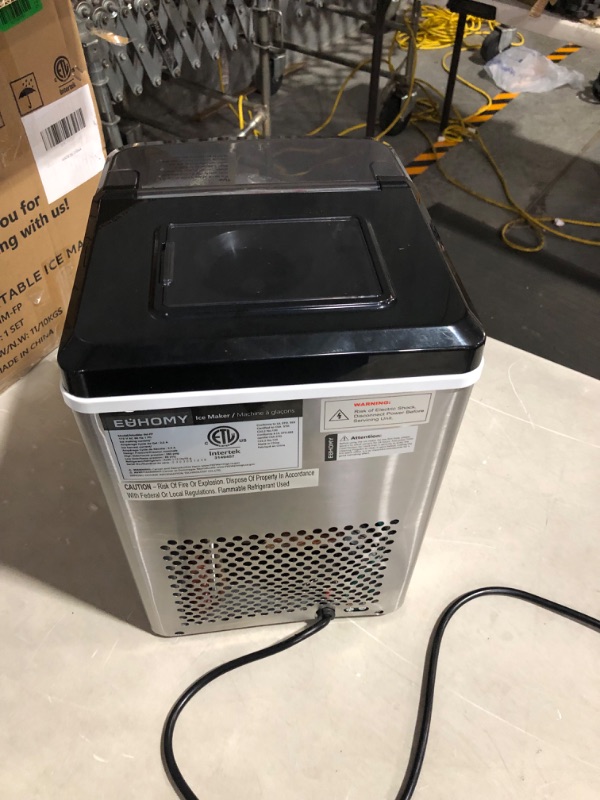 Photo 7 of ***UNTESTED - USED - SEE NOTES***
EUHOMY Ice Maker Machine Countertop 45Lbs/Day 24 Pcs Ready in 13 Mins