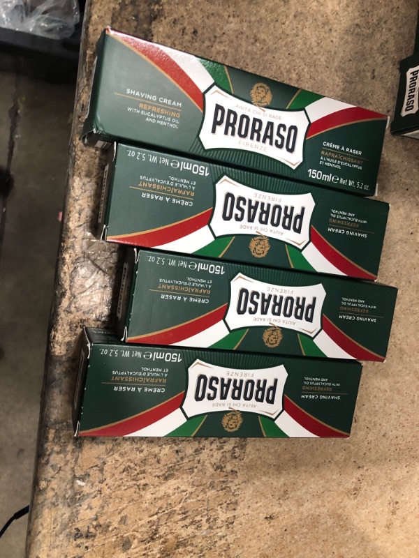 Photo 2 of **BUNDLE OF 4/FACTORY SEALED**  Proraso Refreshing Shaving Cream for Men Shaving Cream Refresh